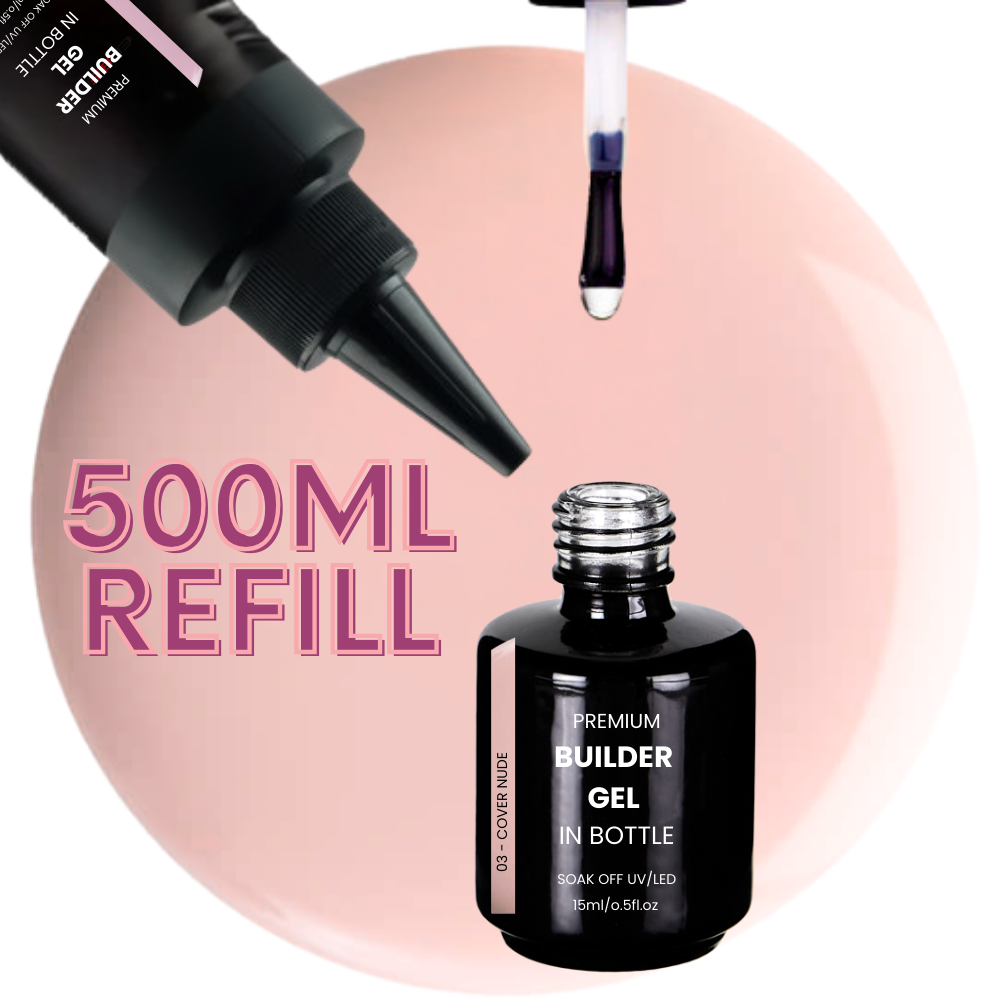 Premium BUILDER GEL IN BOTTLE extra strong - 03 Cover Nude 15ml Flasche