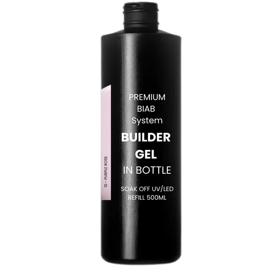 Premium BUILDER GEL IN BOTTLE extra strong - 10 Purple Rose 500ml REFILL