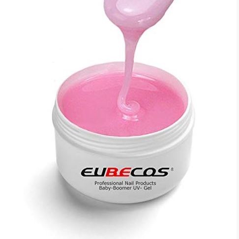 6x 5ml BABY-BOOMER GLAMOUR UV-GEL-SET mit 50 x Strass-Steinchen und Nagelkleber 3g