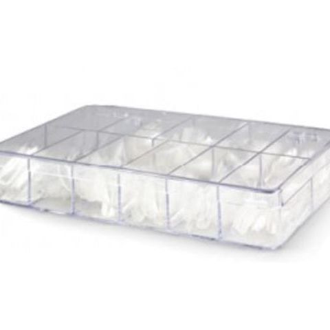 Tip-Sortierbox mit 250 Tips (25 Stück je Größe)