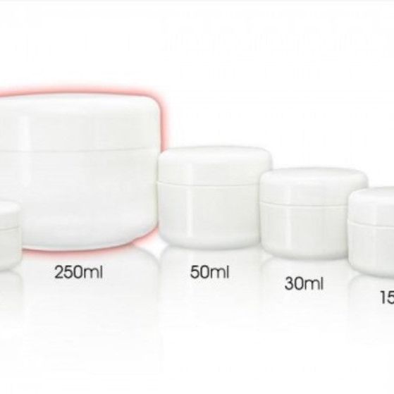 Leerdosen Tiegel weiß - 250 ml *VPE 5 Stück* - EuBeCos