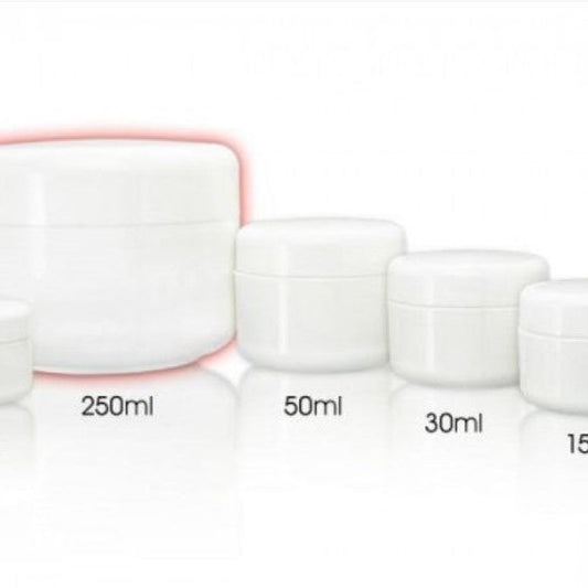 Leerdosen Tiegel weiß - 250 ml *VPE 5 Stück* - EuBeCos