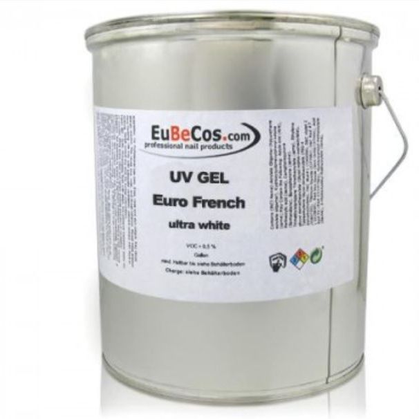 French White Euro 7000  Ultra White Gel - 3000 ml - EuBeCos