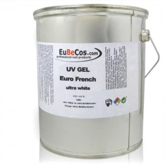 French White Euro 7000  Ultra White Gel - 3000 ml - EuBeCos