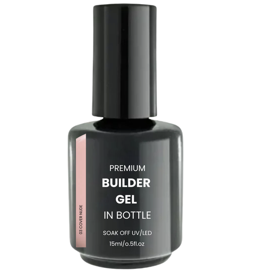 Premium BUILDER GEL IN BOTTLE extra strong  -  03 Cover Nude 15ml Flasche