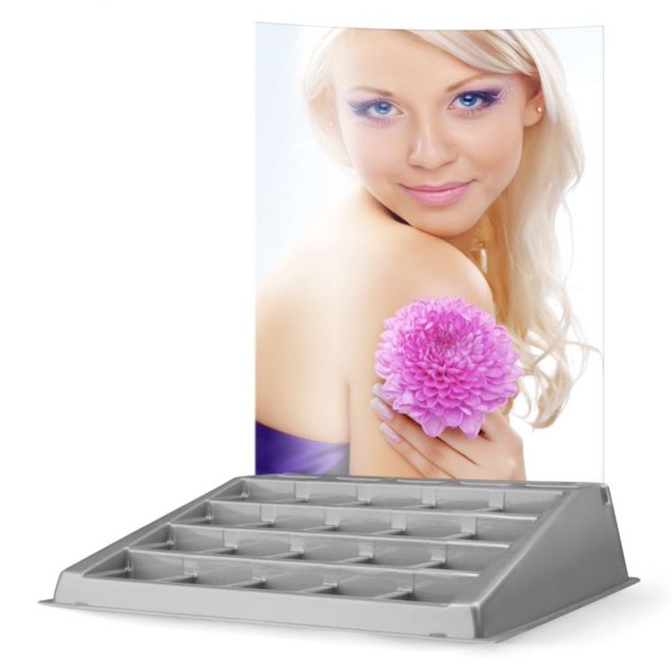 Backcard für Thekendisplays, Schaufenster, Präsentation, Dekoration