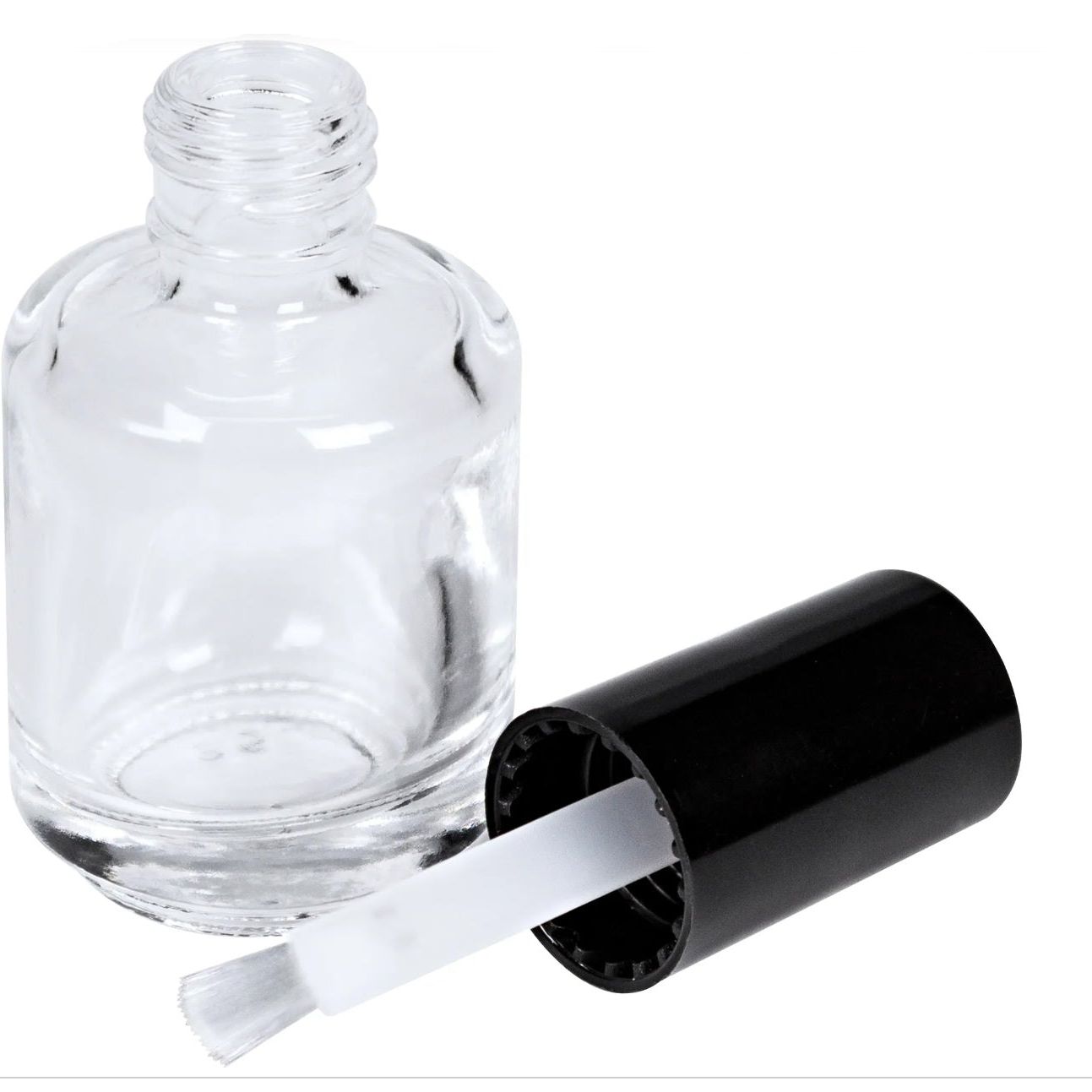 Nagellackflaschen 15 ml - klar *VPE 10 Stück* - EuBeCos