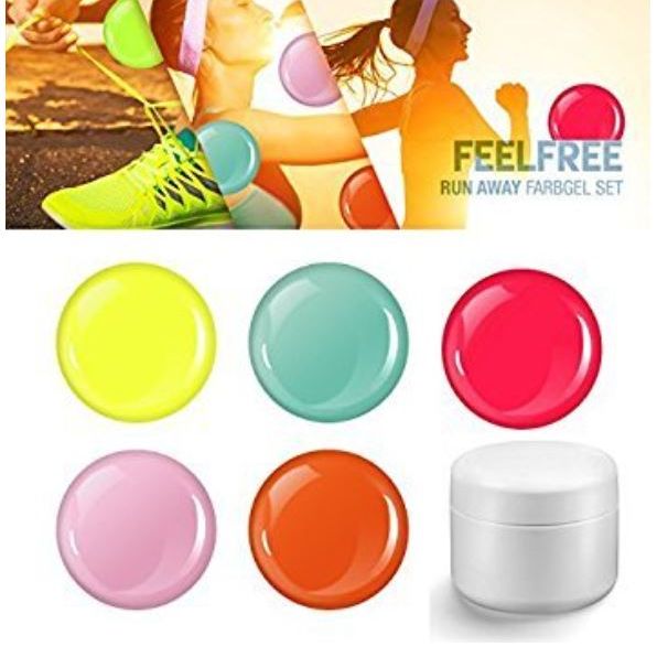 Feel Free Runaway Farbgel Set 5 x 5 ml - EuBeCos