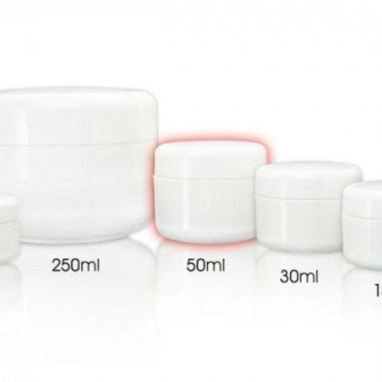 Leerdosen Tiegel weiß - 50 ml - *VPE 10 Stück*